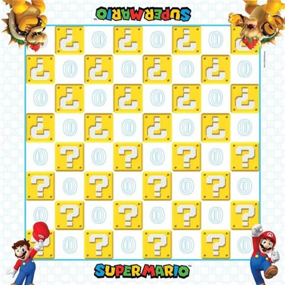 Super Mario Checkers & Tic-Tac-Toe Collector's Game Set for 2 players - Picture 3 of 8